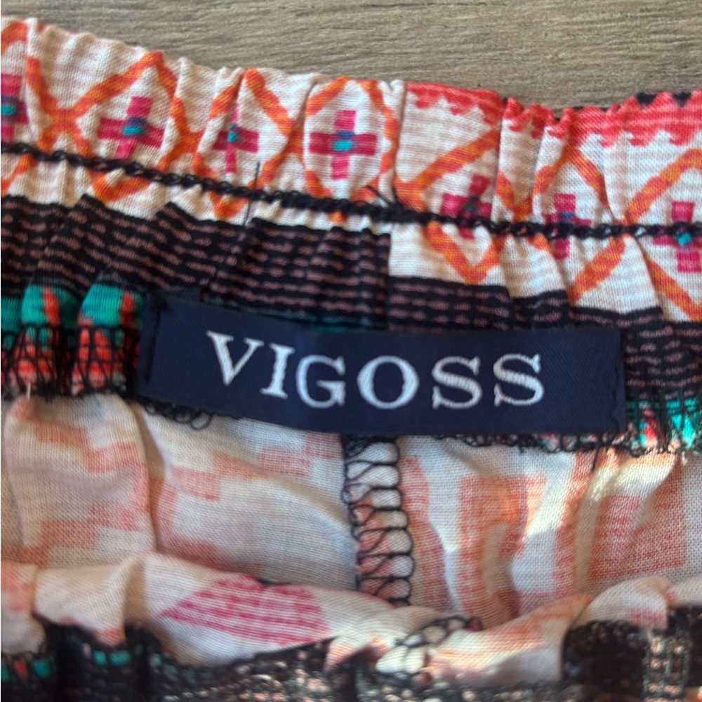 NWT Vigoss Small Aztec Geometric Shorts | Colorful Elastic Waist Summer - Picture 3 of 6